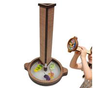 fayarrd Kaléidoscope pour enfants | Jouet éducatif en bois DIY, Kaléidoscope en bois avec lentille 3D rotative, pour amoureux de la nature, apprentissage, anniversaire, fête, développement