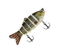 fayarrd Leurre pour Bass | J'aime avec design à 6 segments en forme de poisson - leurres planants rigides | Pour Débutants, Hommes, Femmes, Truite, Poisson Chat, Eaux Douces, Bateau, Traine, Lac