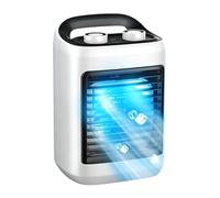 fayarrd Mini climatiseur d'air, Faible Niveau Sonore, Recharge USB Et Réservoir D'Eau De 180 ml, Ventilateur Tour Rafraîchisseur d'Air, Pour Salon, Bureau, Dortoir, Voiture, Voyages Et Camping