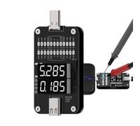 fayarrd Moniteur de courant et de tension pour type C, équipement de détection de défaut - multimètre numérique réel avec port de type C - pour la localisation des pannes dans les tablettes, pour les