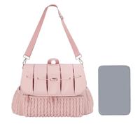 fayarrd Sac à couches,Sac à dos pour sac à langer - Sacs de maternité imperméables,Sacs de voyage de grande capacité avec matelas à langer, sac de maternité imperméable pour maman, rose, Reportez-vous