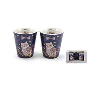 Faye Coffret 2 Tasses Expresso en Porcelaine - Collection Olympia