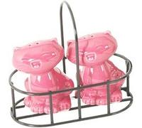 FAYE Set Poivre et sel duo de chats roses en céramique ROSE G