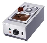 Fayelong Bain-marie pour chocolat chaudière électrique pour faire fondre le chocolat machine à chocolat en acier inoxydable 2 réservoirs 6L 220 V 600 W