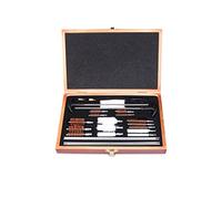 Fayelong Kit Nettoyage Fusil de Chasse Arme pour Tous Les Calibres, Kit de Nettoyage de Pistolet, 12 28 410 Gauge/.22 .270 .357 .17 .30 Cal Kit de Nettoyage de Pistolet avec étui en Bois