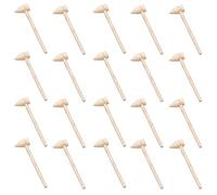Fayemint 20 Pièces Mini Maillet Bois, Maillet de Crabe en Bois, Marteau Bois Chocolat, Pointu, pour Tapotements Chocolat, Noix de Pécan, Homard, Coquillages