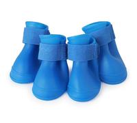 Fayemint 4 Morceaux de Bottes de Chien Imperméables en Silicone, Chaussures pour Animaux de Compagnie, Convient pour Les Jours de Pluie