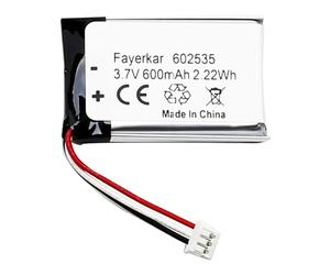 Fayerkar Batterie de rechange 3,7 V 600 mAh 602535 pour Logitech MX Master 2 MX Master 3 MX Master 2s MX Anywhere 2 MX Anywhere 2S MX Ergo M-RO052 Wireless Mouse 910-004362 910-004374 533-000120