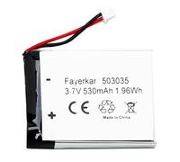 Fayerkar Batterie lithium-polymère rechargeable 3,7 V 530 mAh 503035 pour produits électroniques DIY avec lumières LED mobiles de stockage d'énergie 3,7-5 V
