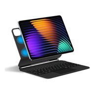 FAYGAOAI Étui Clavier pour Xiaomi Mi Pad 7/7 Pro 11.2" 2024, Support Flottant Magnétique, Clavier Rétroéclairé Couleur, Pavé Tactile Multipoint,Noir