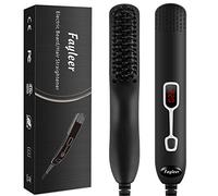 fayleer Lisseur Barbe Homme Brosse Lissante Barbe Lisseur Cheveux Homme Brosse Chauffante Barbe avec 6 Niveaux de Températures Réglables 120°C à 220°C