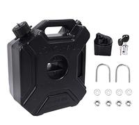 Fayrimi Réservoir à carburant noir 5 l - Réservoir à carburant - Réservoir d' de rechange Jerrycan - Avec serrure et clé - 454464