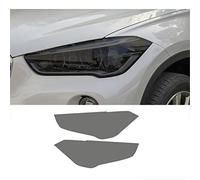 FAYTEK Film Protecteur de Phare de Voiture pour BMW X1 F48 2015+, Autocollant en TPU Transparent en Vinyle teinté Noir fumé, Noir fumé