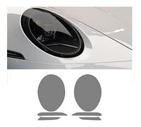 FAYTEK Film Protecteur de Phare de Voiture pour Porsche 911/2011-2022, Autocollant de Protection en TPU Transparent Noir fumé, 19-22 Noir