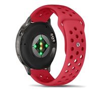 FayToon 18mm Bracelet pour Garmin Venu 4 41mm/3S Silicone - Rouge | Bracelet de Remplacement Sport pour Bracelet Doux Imperméable pour Garmin Vivoactive 4S, Garmin Forerunner 265S/255S