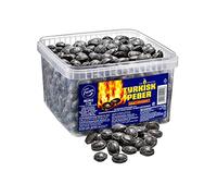 Fazer Tyrkisk Peber - Original - Finnois - Réglisse salée - Salmiak - Salmiakki - Bouilli - Dur - Caramel - Bonbons - Boîte de 2,2 kg