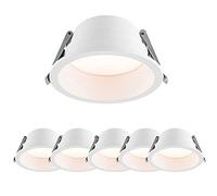 FAZRPIP Éclairage encastré à LED, Garniture de déflecteur, IRC85+, éclairage encastré de 7 W, Spot encastré à LED, projecteurs Anti-éblouissants Profonds Installation de rénovation Simple Spots Plats