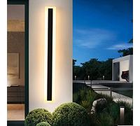 FAZRPIP Éclairage Mural extérieur à Longue Bande Moderne à LED, 30/60/80/120cm LED 3000K Applique Murale de Jardin extérieur, Applique Murale étanche rectangulaire pour Bar de Porche à l'extérieur
