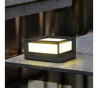 FAZRPIP Lampadaire LED extérieur avec Abat-Jour en Acrylique IP65 étanche en Aluminium Pilier lumières éclairage extérieur en Aluminium Paysage Cour réverbères 22 * 10cm/27 * 13cm