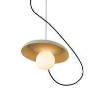 FAZRPIP Lampe Suspendue à Aspiration magnétique créative, Lustre Moderne en métal à 1 lumière, luminaire Suspendu en métal rétro Japonais pour Cuisine, Chambre à Coucher, Salle à Manger