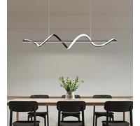 FAZRPIP Lampe Suspendue linéaire à LED de 39 "47", luminaires d'îlot pour Cuisine, Salle à Manger, Bar, luminaire Suspendu, Lustre linéaire minimalisme, Lampe Suspendue à Longue Bande en Forme