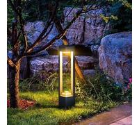 FAZRPIP Le poteau extérieur en aluminium allume la lumière de chemin de paysage de LED, éclairage extérieur moderne de borne de LED avec IP65 imperméable pour l'éclairage de décoration de voie d'allée