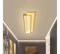 FAZRPIP Plafonnier, plafonniers Longs à LED Modernes avec 2 Rectangles, plafonniers encastrés en Acrylique pour Cuisine, Salle à Manger, Salon, étude, Lustre encastré