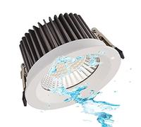 FAZRPIP Spot LED étanche 10W, 20W, 30W, 40W, 50W Spot LED encastré pour Salle de Bains, Cuisine, Toilette, Panneau Rond, lumière intérieure, Globe oculaire, projecteur de rénovation