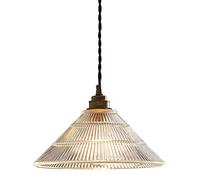 FAZRPIP Suspension en Verre, Lampe Suspendue Industrielle en Verre Transparent, luminaire de Plafond Vintage pour îlot de Cuisine, Chambre à Coucher, Couloir, loft, luminaire Suspendu Moderne