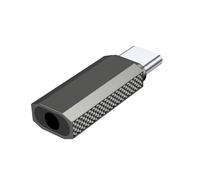 Fazvncv Adaptateur de type C vers femelle 3,5 mm sans pilote requis, convertisseur de son stéréo, texture en alliage pour appareils informatiques