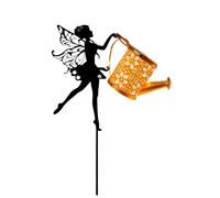 Fazvncv Arrosoir solaire avec fonction marche/arrêt automatique pour éclairage de paysage, construction en résine solide, étanche, lampes solaires d'extérieur