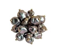 Fazvncv Bagues Vintage Françaises Ajustable Perles d'Imitation Pyrotechnie Sparkle Pyrotechnie, taille unique, Comme décrit, Comme décrit.