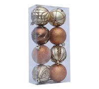 Fazvncv Boule de Noël scintillante à suspendre pour décoration d'intérieur ou d'extérieur