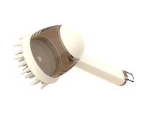 Fazvncv Brosse de toilettage douce pour chien et chat avec distributeur de shampooing à poils doux Outil de nettoyage efficace Brosse de shampooing pour animal domestique
