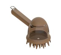 Fazvncv Brosse de toilettage douce pour chien et chat avec distributeur de shampooing à poils doux Outil de nettoyage efficace Brosse de shampooing pour animal domestique