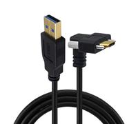 Fazvncv Câble de verrouillage USB C industriel vers le haut avec fixation à vis pour caméra transfert de données stable composant PVC caméra industrielle câble USB C avec vis