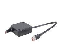 Fazvncv Câble USB C rétractable à tirage unique 60 W Charge rapide 480 Mbps Transfert de données solide pour téléphones, tablettes, appareils de jeu