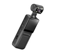 Fazvncv Caméra de sport portable 4K à 180 degrés avec écran LCD de poche et enregistreur de vélo de voyage
