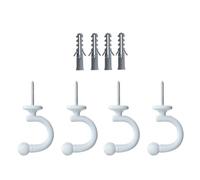 Fazvncv Crochets de rideaux solides en aluminium non équipés, antirouille pour cuisine, salle de bain, organisation de la maison