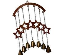 Fazvncv Décoration occidentale en forme de cœur et de vent, étoile à cinq branches à suspendre, décoration de jardin en métal antirouille