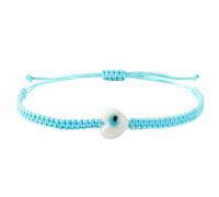 Fazvncv Élégant pendentif d'amitié tissé à la main avec mauvais œil - Accessoire tendance pour un usage quotidien - Cordon réglable unisexe, taille unique, Comme décrit
