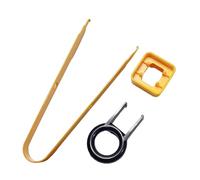 Fazvncv Extracteur de touches de clavier et extracteur d'interrupteurs - Lot de 3 pièces robustes et métalliques pour réparation de clavier