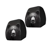 Fazvncv Housses d'appui-tête en polyester non froissées pour voiture - Option pour une taie d'oreiller automobile soignée et offrant un bon maintien