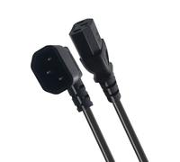 Fazvncv IEC320 C14 Câble d'alimentation coudé vers C13 pour serveur informatique onduleur 30 cm 60 cm 2500 W