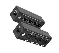 Fazvncv Interfaces auditives RJ45 vers 4 3 broches compactes pour transmission de musique HiFi Plug Play Pas besoin de lecteur Balun sonore professionnel