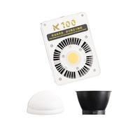 Fazvncv Lampe de photographie LED haute puissance 100 W pour extérieur Triple température de couleur Luminosité réglable Lumière vidéo