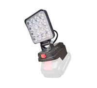 Fazvncv Lampe de travail LED universelle avec port USB de charge pour batteries au lithium 14,4-20 V, design pliable, outil d'éclairage en matériaux ABS