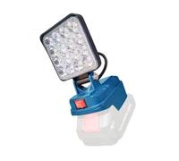 Fazvncv Lampe de travail LED universelle avec port USB de charge pour batteries au lithium 14,4-20 V, design pliable, outil d'éclairage en matériaux ABS