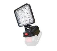 Fazvncv Lampe de travail LED universelle avec port USB de charge pour batteries au lithium 14,4-20 V, design pliable, outil d'éclairage en matériaux ABS