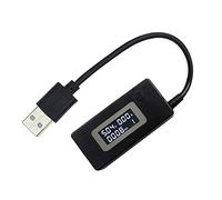 Fazvncv LCD USB - Moniteur de courant Testeur USB Voltmètre Ampèremètre Batterie Voltmètre Ampèremètre Portable